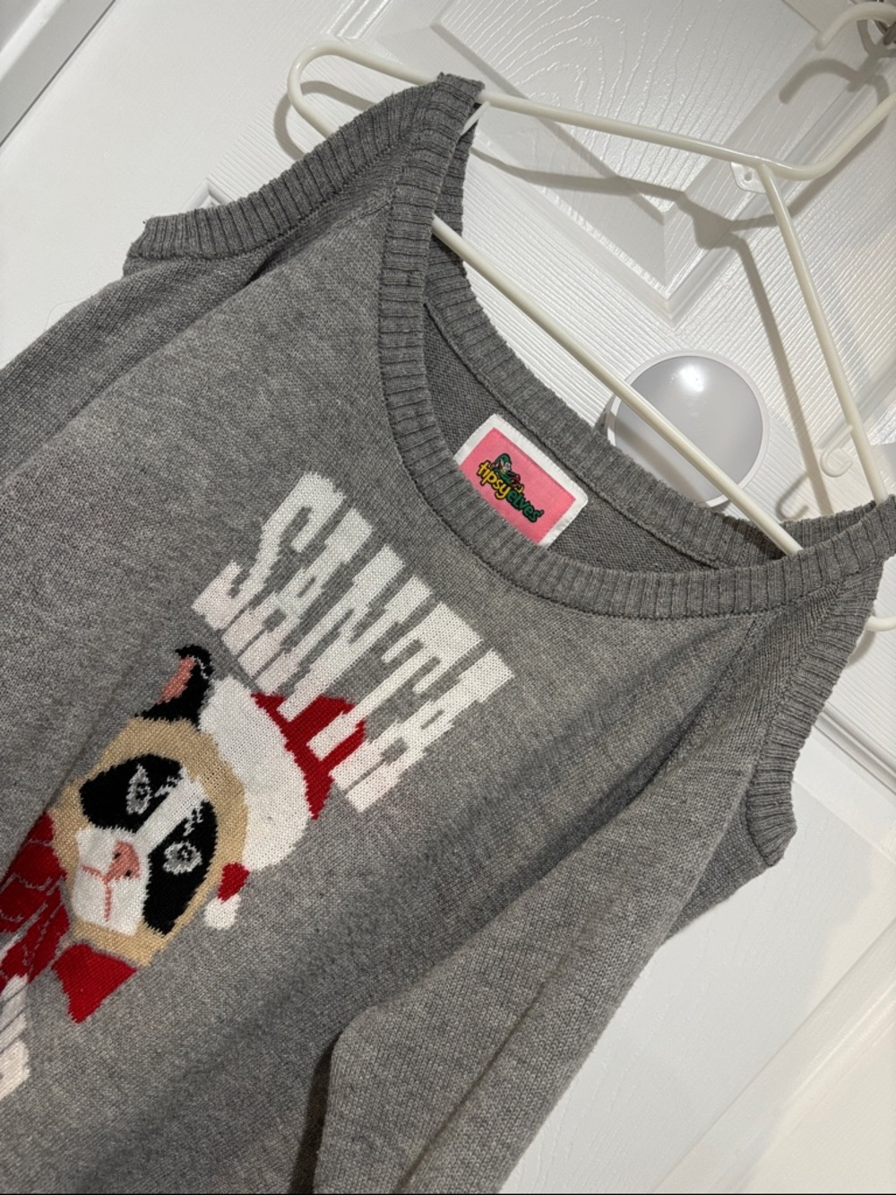 TIPSY ELVES Cold Shoulder Ugly Christmas Sweater